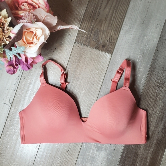 Auden The Bliss Wireless Lightly Lined Women's Rose Pink Bra Size 38D EUC - Picture 4 of 16